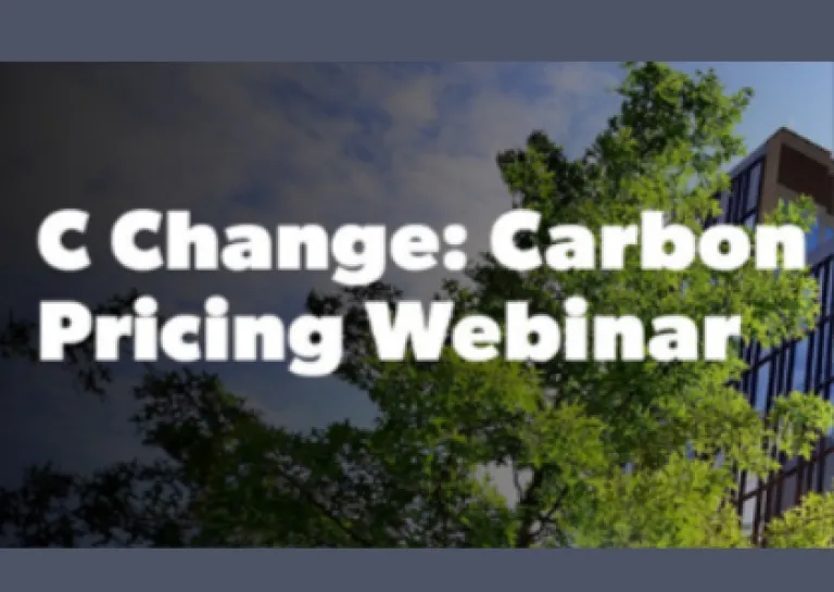C Change - Carbon Pricing Webinar