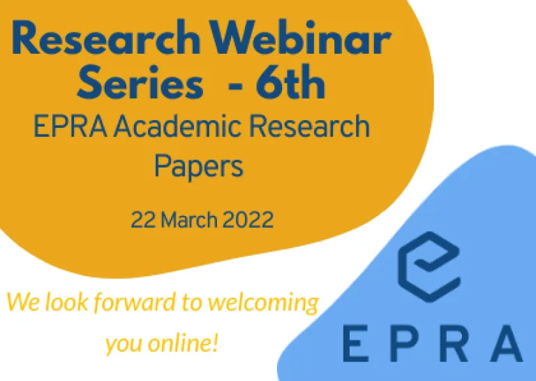 EPRA Research Webinar Series - 6th Webinar
