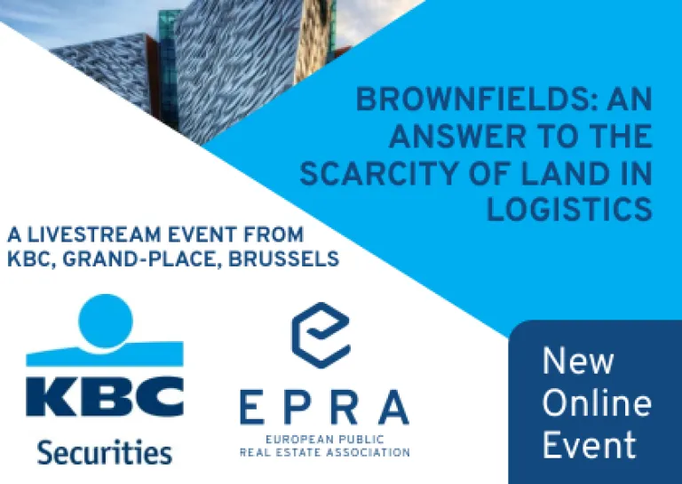 ''Brownfields: an answer to the scarcity of land in Logistics'', an online event provided by KBC Securities and EPRA
